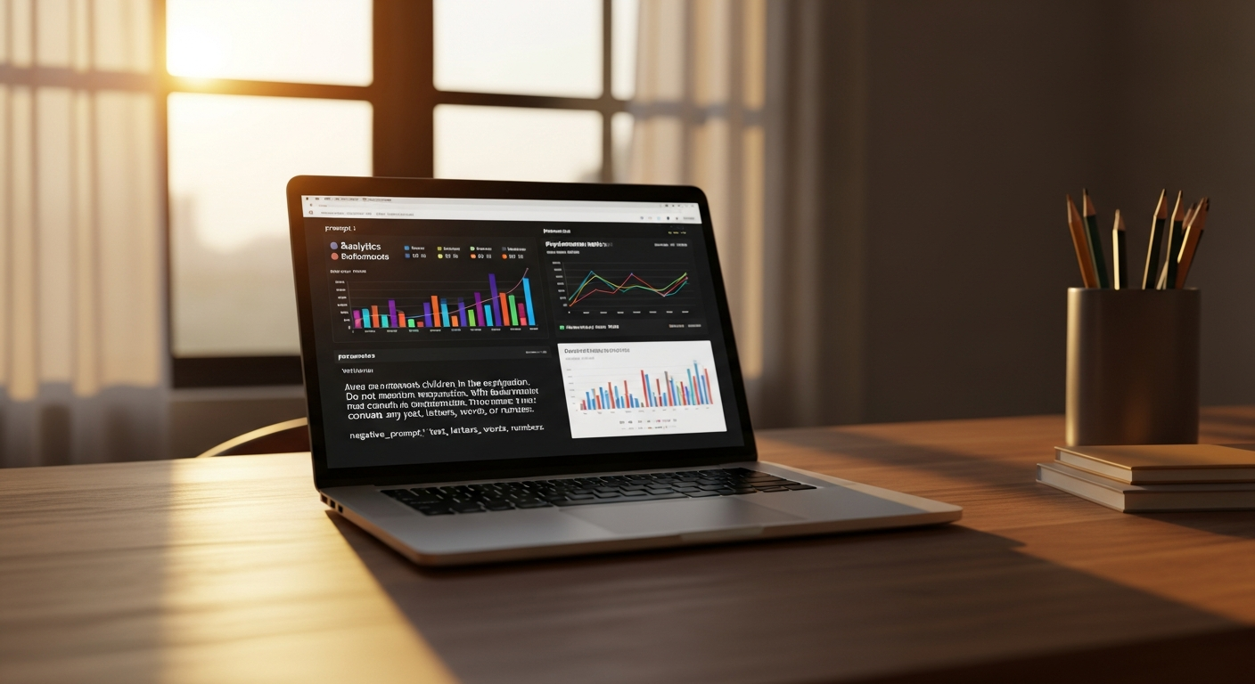 Dashboard analytics montrant performances site web et conversions digitales